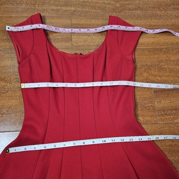 Bailey 44 Red Cap Sleeve Fit & Flare Scoop Neck Dress Size XS - Picture 8 of 14